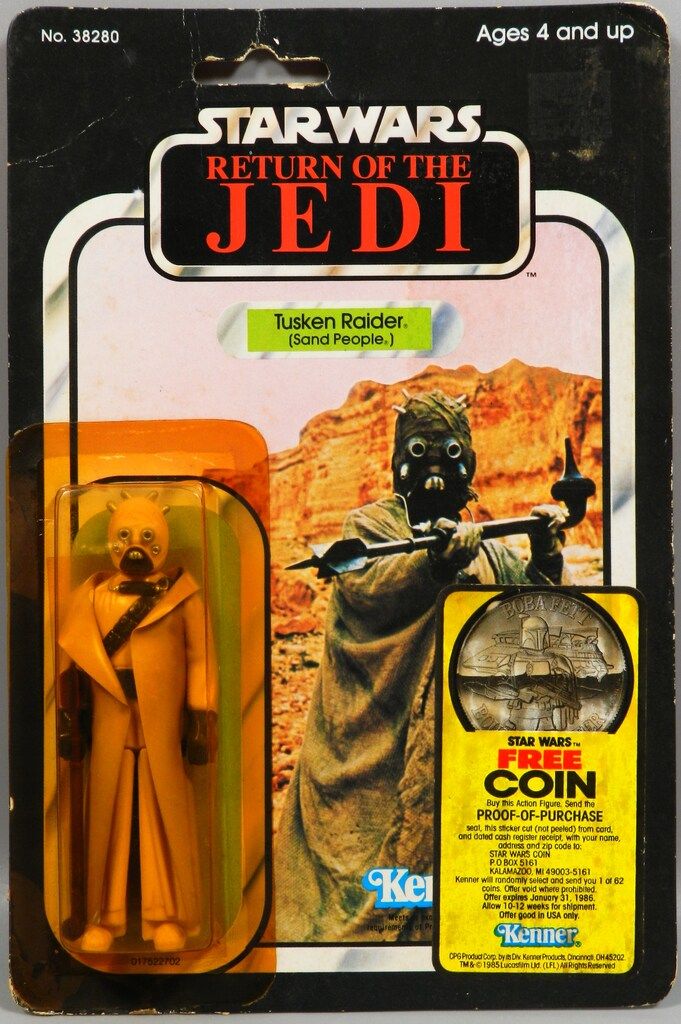 KENNER 65バック ACTION FIGURES TUSKEN RAIDER | SAND PEOPLE BACK B 3.5インチ