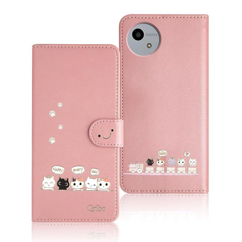Qribo Aquos wish4 ケース 手帳型 アクオス wish4 カバー