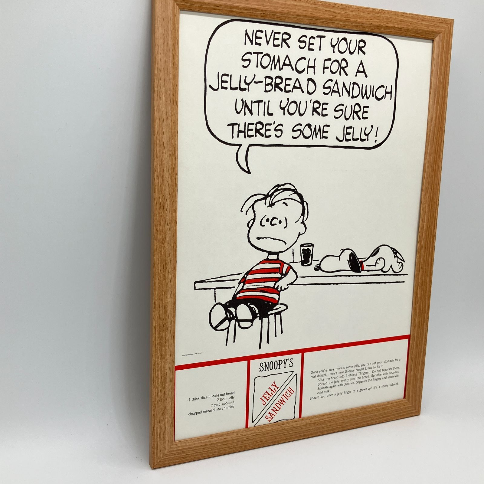 ビンテージ ポスター ※希少な当時物 スヌーピー グルメガイド