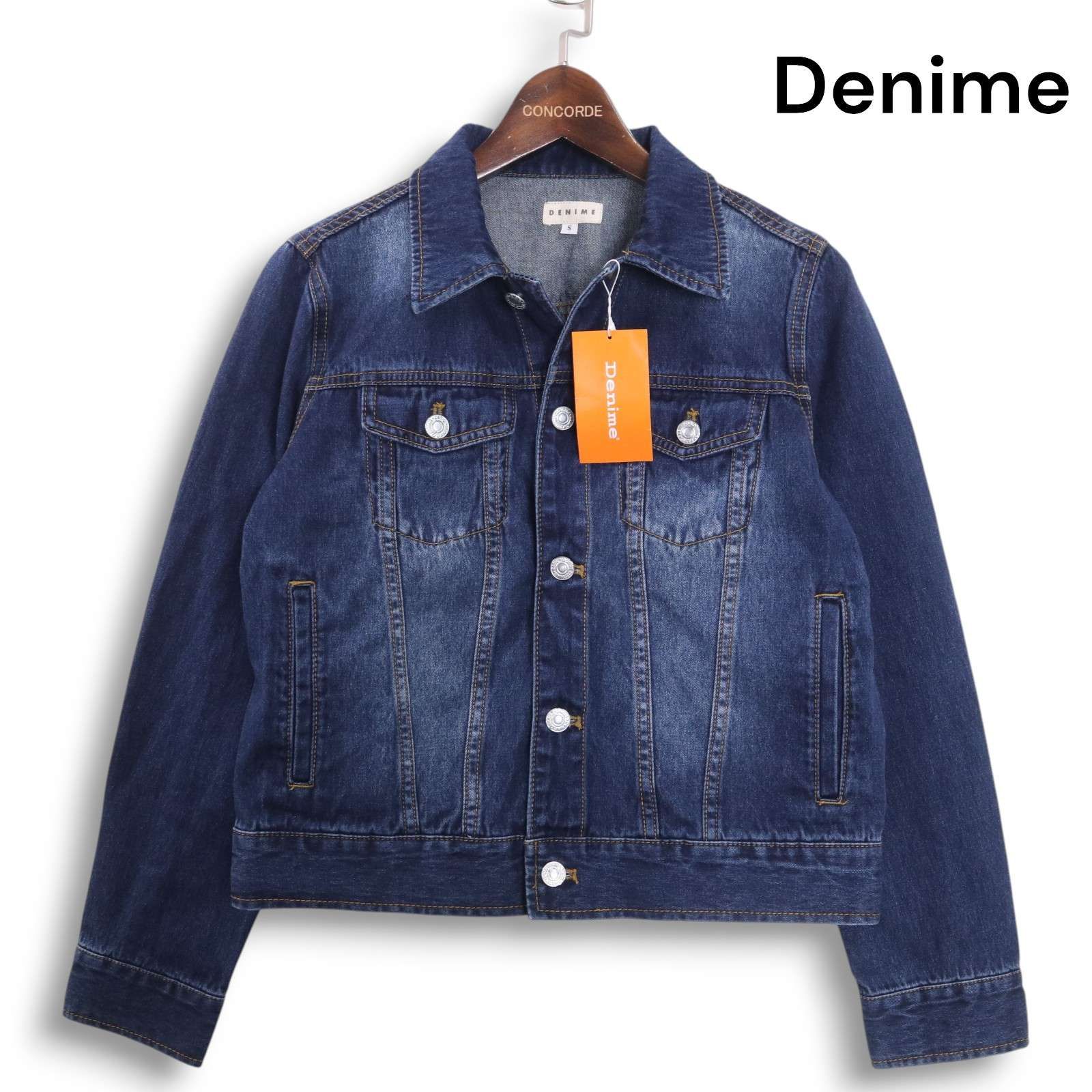 新品 未使用】 Denime ドゥニーム 通年 USED加工☆ Gジャン デニム 
