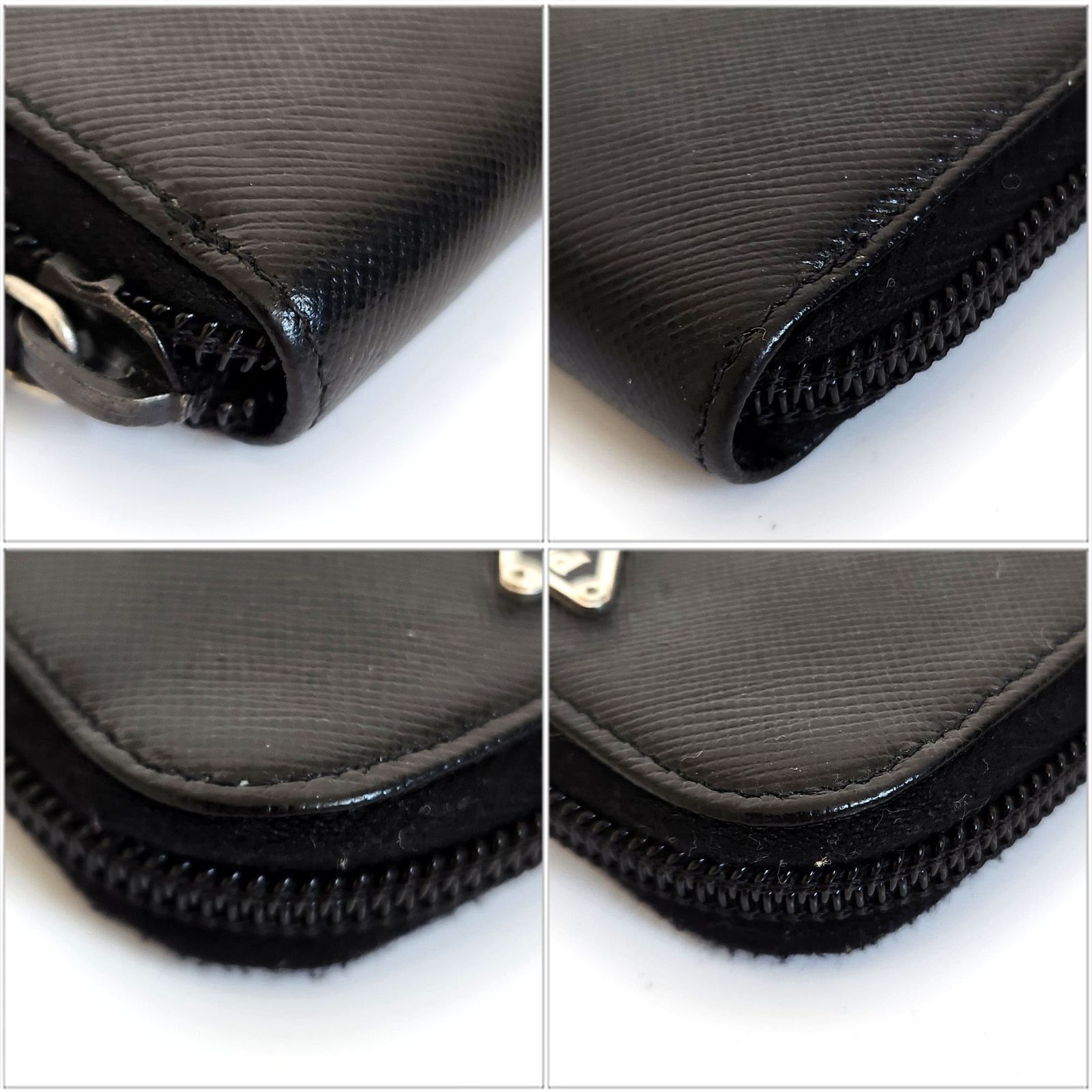 プラダ PRADA コインケース 1M0268 ブラック サフィアーノレザー 中古