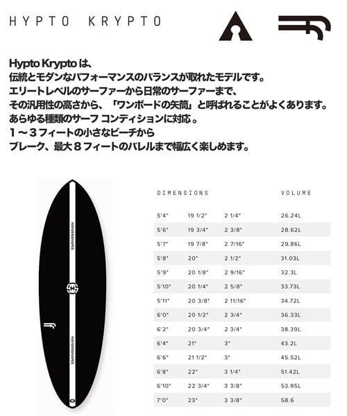 HAYDENSHAPES ヘイデンシェイプス HYPTO KRYPTO ヒプトクリフト BLK