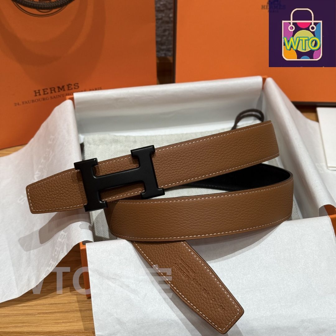 ☆即日発送☆HERMES ブラウンレザーベルト HERMES ブラウンレザーベルト - メルカリ