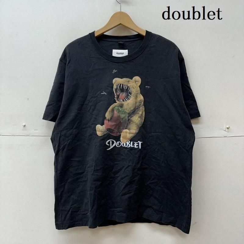 doublet ダブレット Tシャツ 半袖 23AW VIOLENT STUFF BEAR PRINT ベアー プリント Tシャツ 23AW33CS296