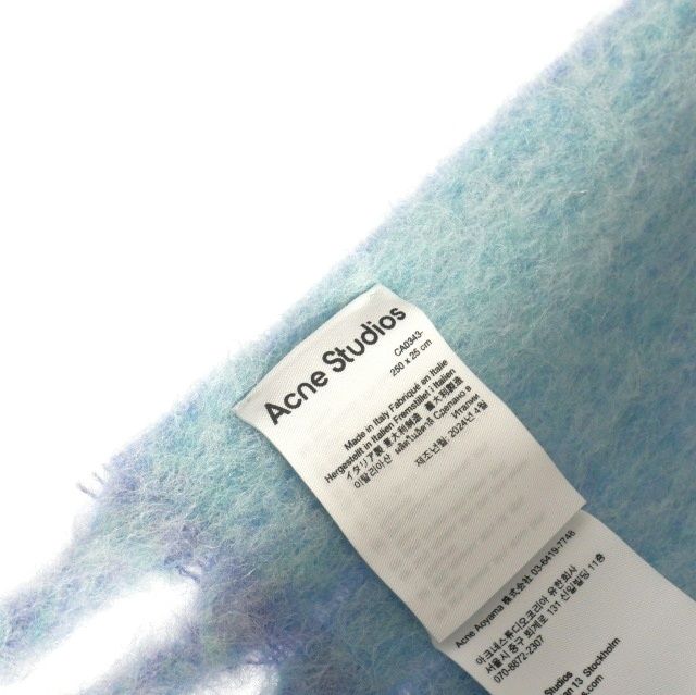 Acne Studios マフラー ライトブルー　水色 楽天市場】acne studios（カラーブルー）（マフラー・スカーフ