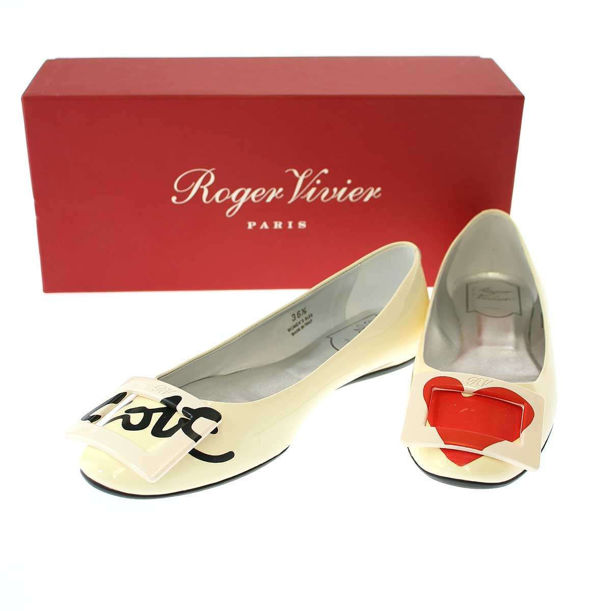 Roger Vivier ロジェヴィヴィエ Love Buckle Flats バックルデザイン 