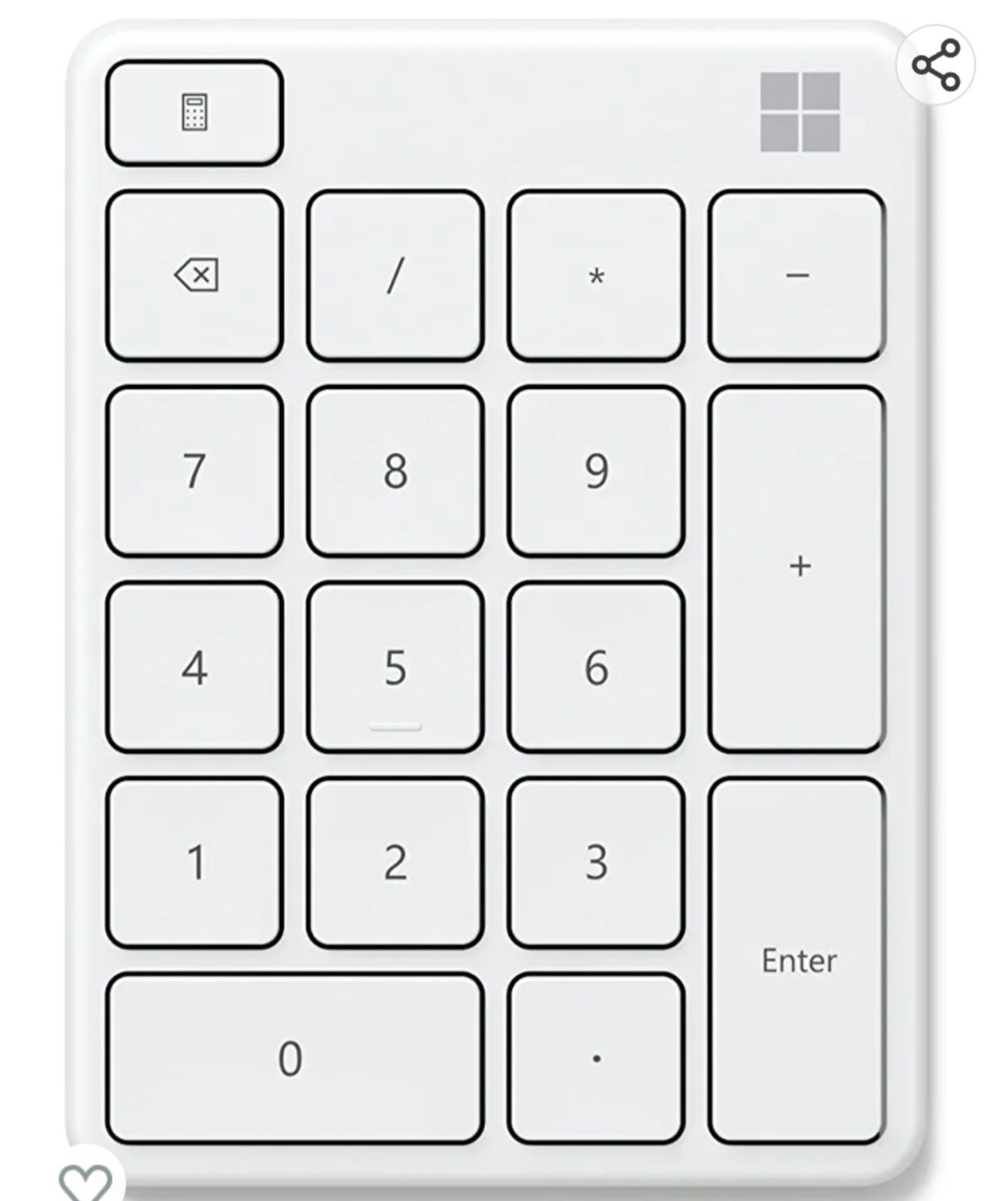 23o マイクロソフト ナンバー パッド 23O-00018 : ワイヤレス 薄型 テンキー キーカスタム可 3台接続可 Bluetooth ...