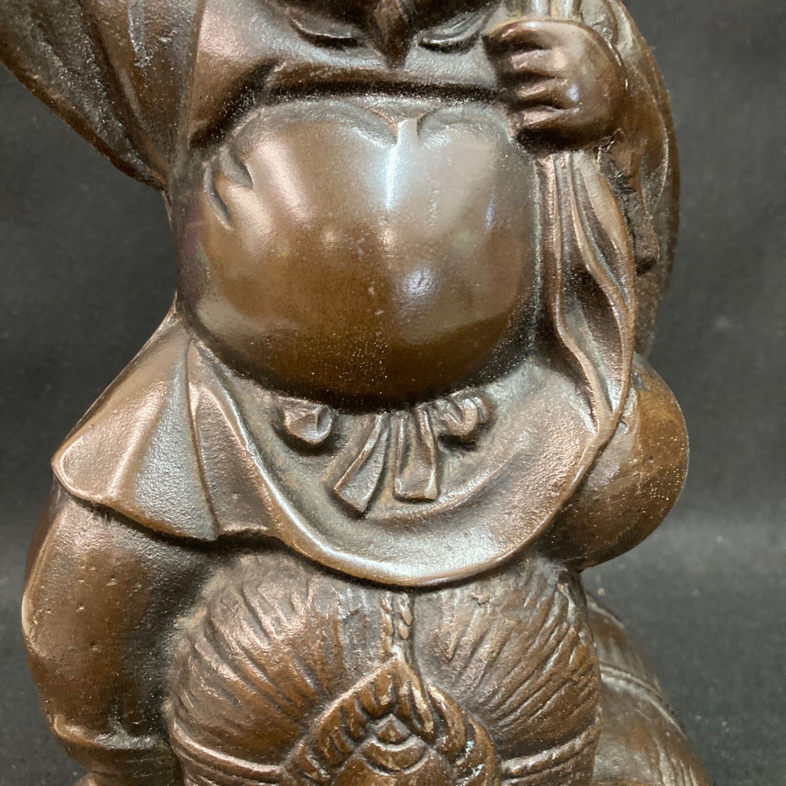 恵比寿様 鉄製 布袋像 大黒天 福耳 縁起物 七福神 神様 鉄