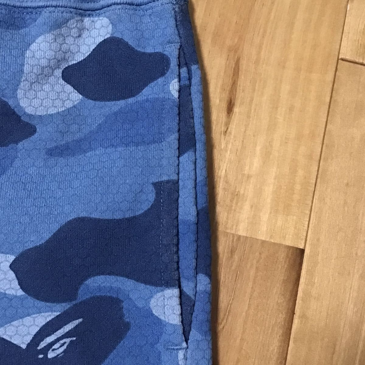 BAPE HONEYCOMB camo シャーク スウェット ハーフパンツ Sサイズ a