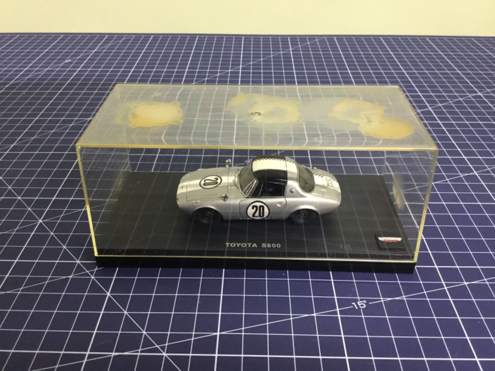 京商 1/43 トヨタ スポーツ 800 1965 船橋 CCCレース #20 シルバー