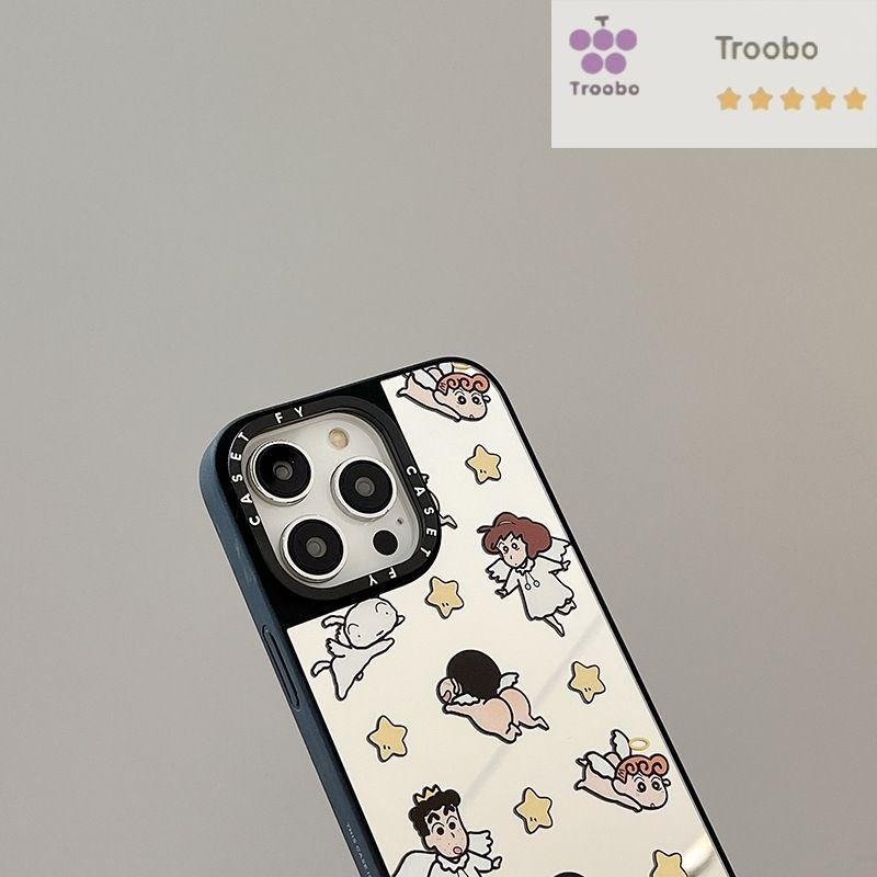 CASETIFY 天使ちゃん 30°C 以下 携帯iphoneケース 天使ちゃんしんちゃん iPhoneケース CASETiFY MagSafe対応