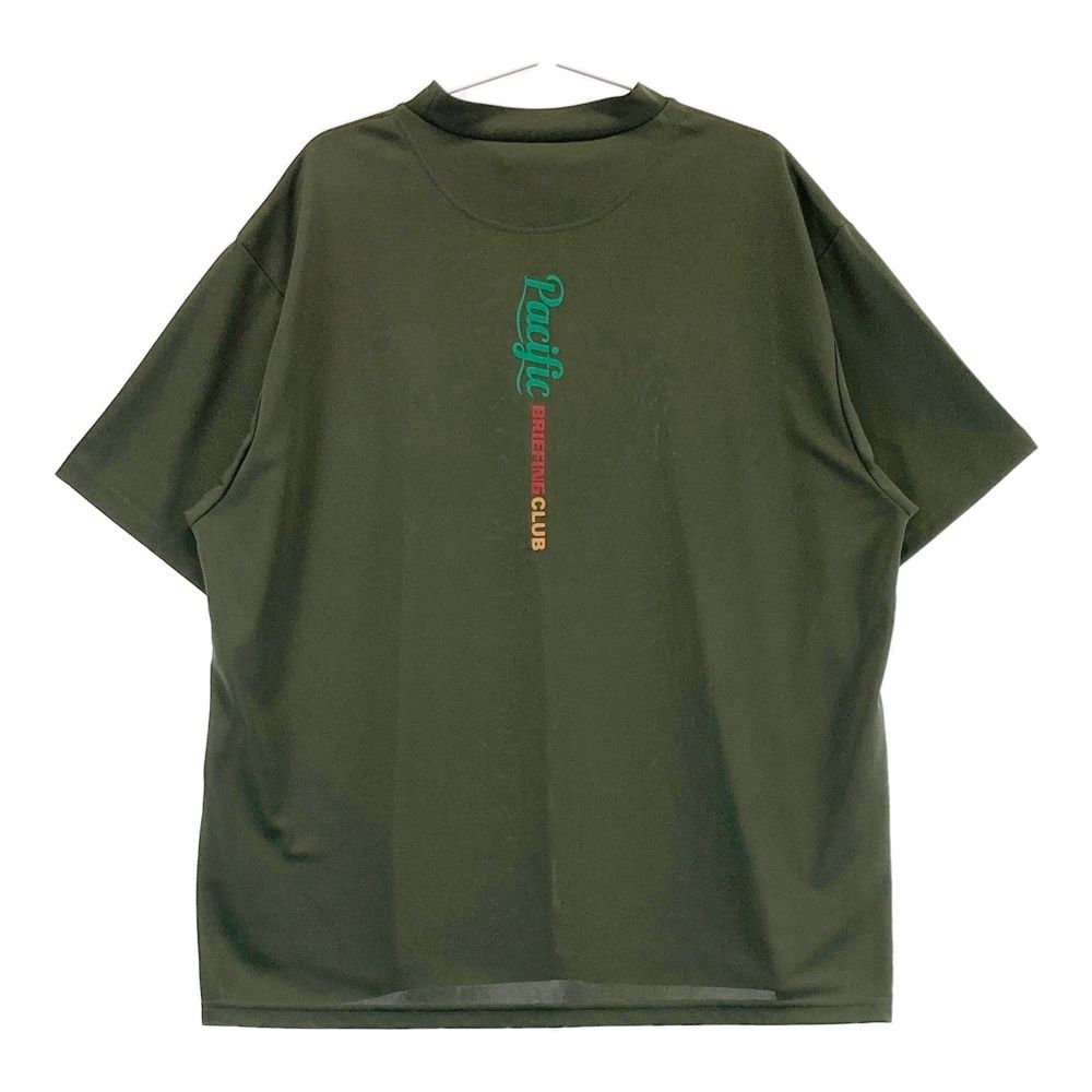 サイズ XL BRIEFING GOLF ブリーフィング ×Pacific GOLF CLUB 半袖モックネックTシャツ カーキ系 240101538347 ゴルフウェア メンズ ストスト