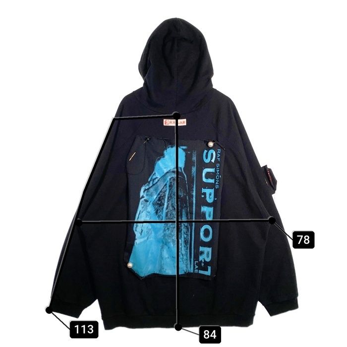 RAF SIMONS ラフシモンズ 20SS Oversized Hoodie オーバーサイズ プル