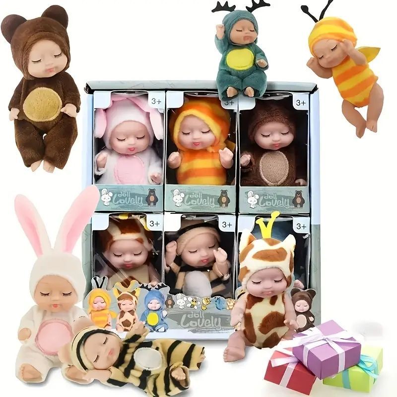ねんねプリンセスのぬいぐるみセット フェアリープリンセスミニ動物人形6点セット - キュートな10.92