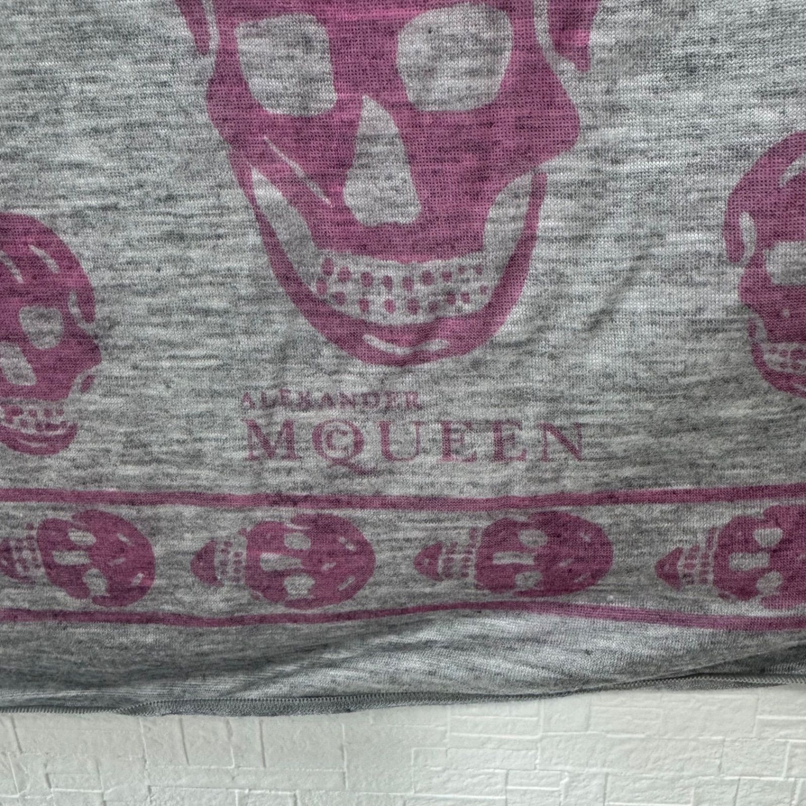 ALEXANDER McQueen アレキサンダーマックイーン グレー×ピンク