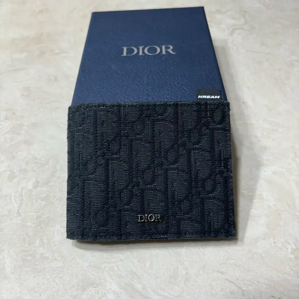 正規品 Dior(ディオール) コンパクト オブリーク ジャカード 二つ折り