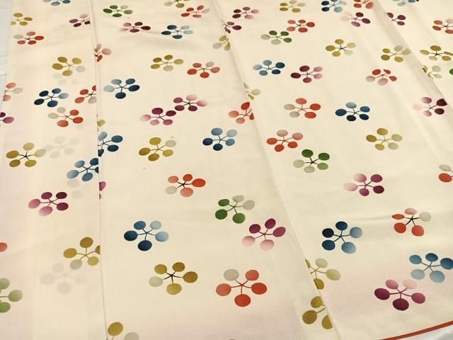 平和屋着物○型絵染の人間国宝 稲垣稔次郎 小紋 染殿製 正絹 逸品