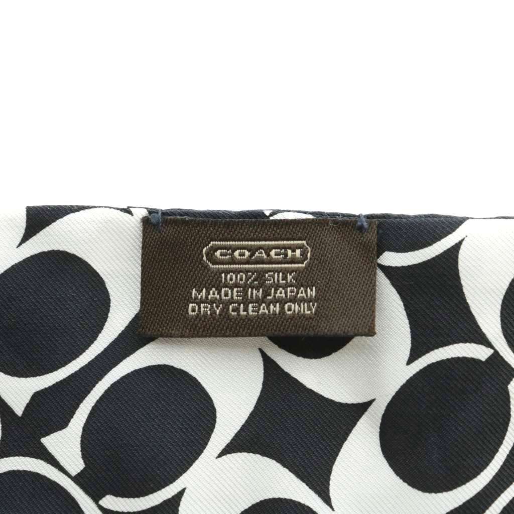 COACH◆コーチ スカーフ 新品 シルクシフォン シグネーチャー ロゴ 全面柄 コーチ COACH コーチ スカーフ COACH アウトレット シグネチャー
