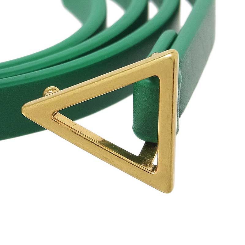 ボッテガ・ヴェネタ BOTTEGA VENETA トライアングルバックル レザー