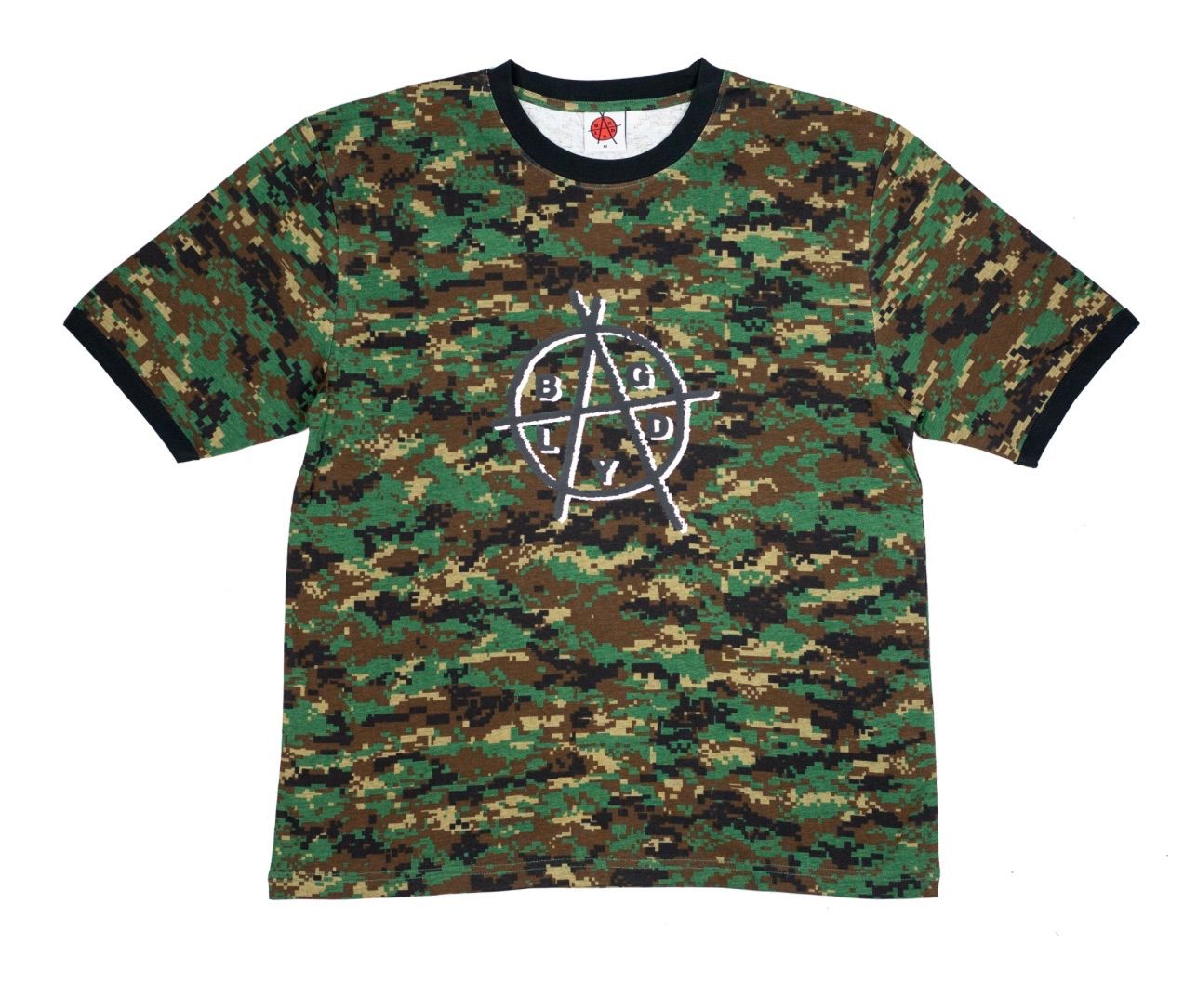 BAGLADY / ‘BAGARCHY’ DIGI CAMO RINGER TOP