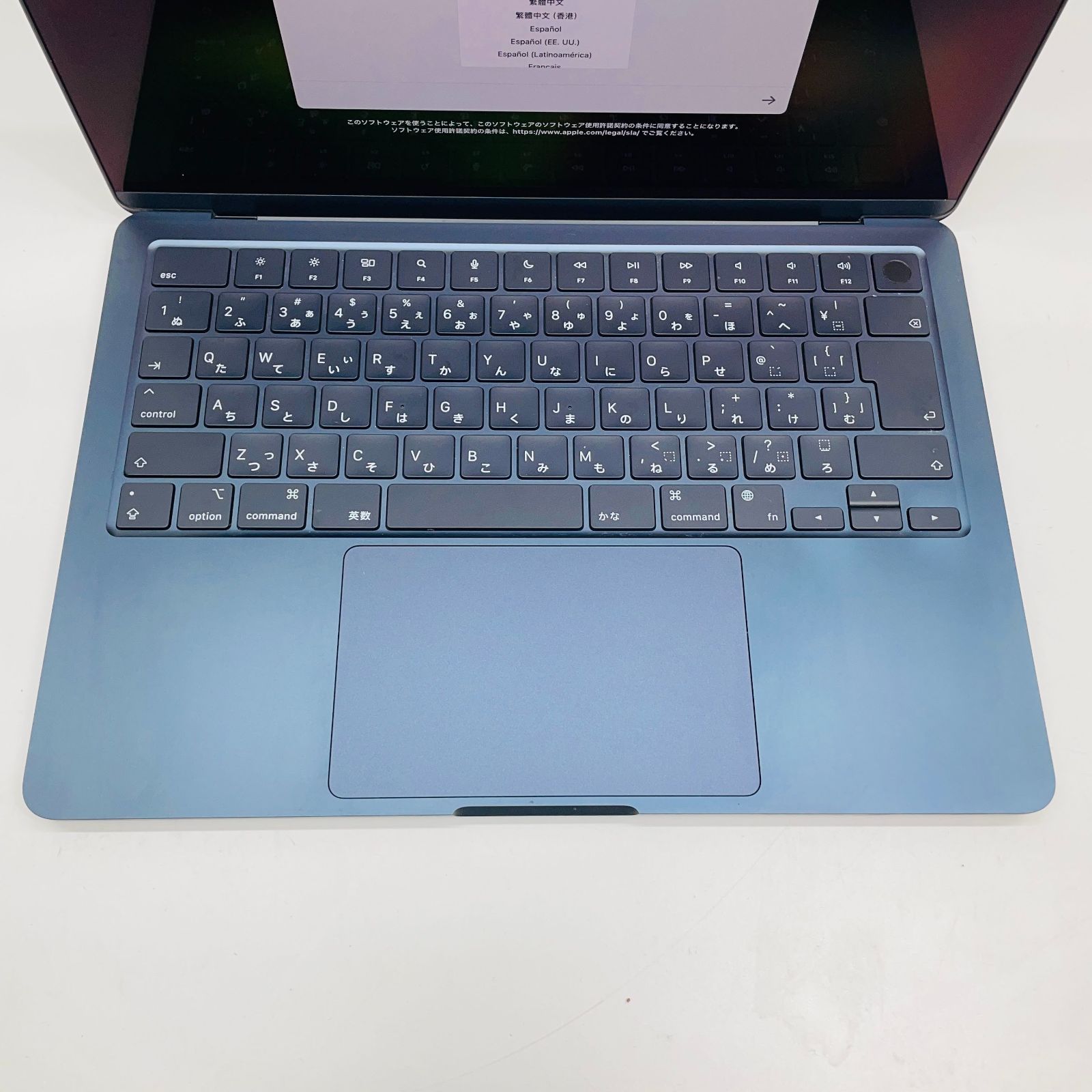 美品 バッテリー最大容量91% Apple MacBook Air M2 2022 MLY33J/A M2