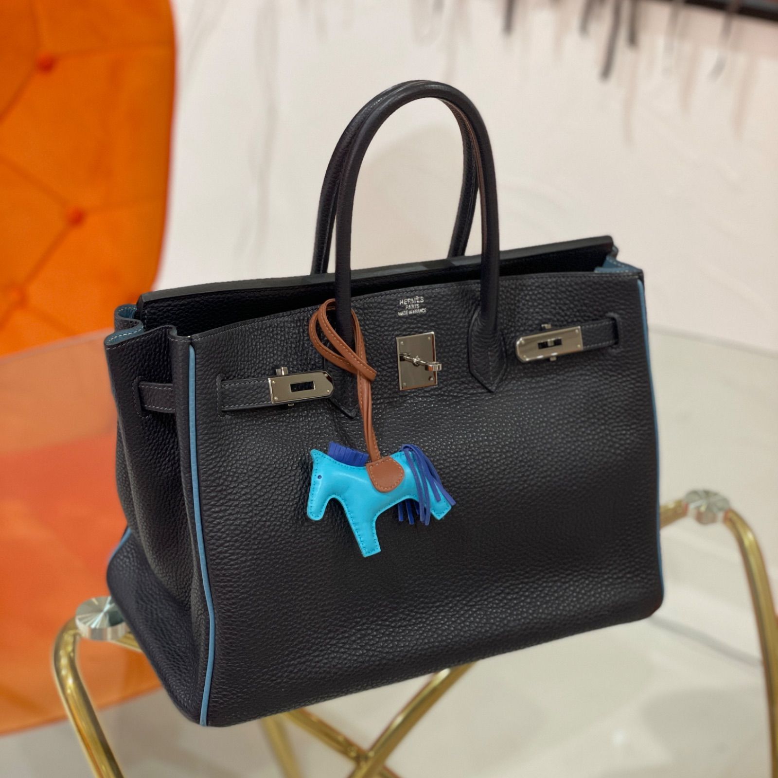 エルメス ロデオPM ブルーアズテック×ブルーエレクトリック×フォーブ HERMES バッグチャーム AC0003 - メルカリ