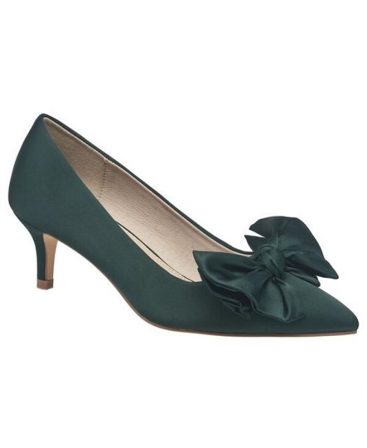 送料無料 フレンチコネクション レディース サンダル シューズ Ladies Hayleybow Kitten Heel Green
