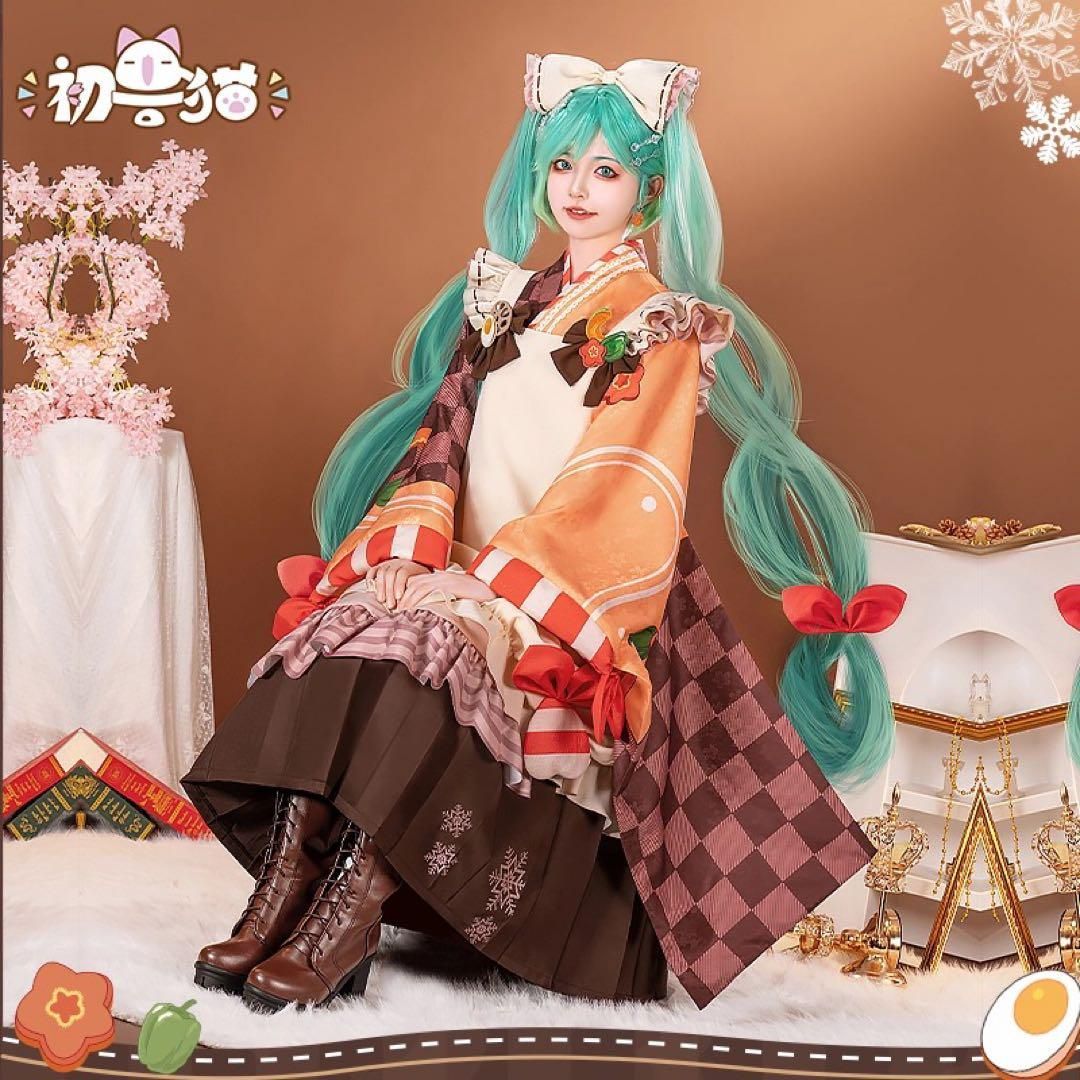 当日発送】VOCALOID 初音ミク 雪ミク2025 コスプレ 衣装 ウィッグ