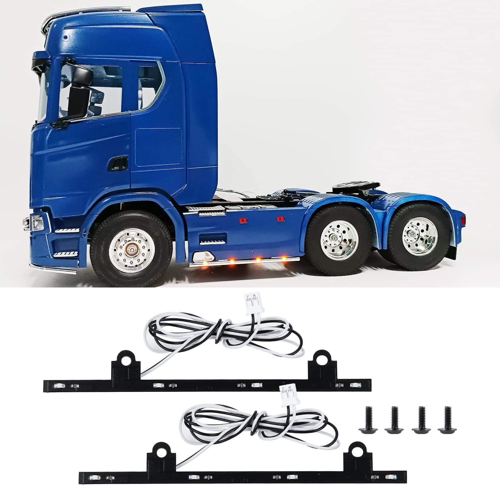 特価商品】タミヤ スカニア 770S 6×4 1/14 RC トラック用 1Set LED TRZX ランプ サイドライト パーツ - メルカリ