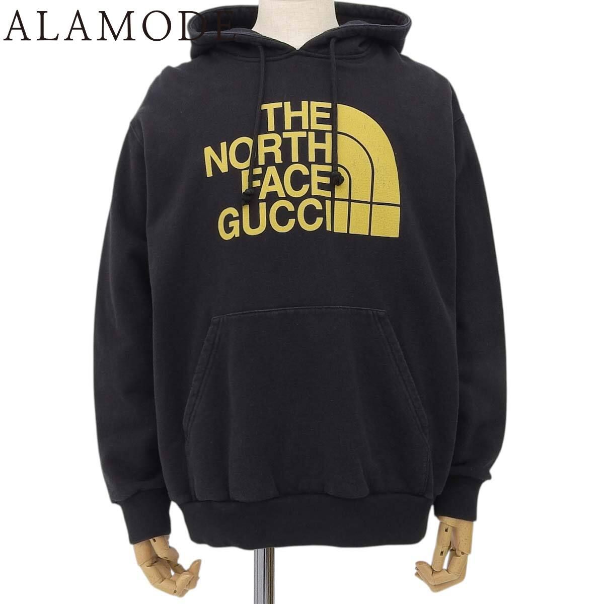 美品　グッチ　ノースフェイス　コラボ　パーカー　スウェット GUCCI(グッチ) ノースフェイスコラボ パーカー スウェット