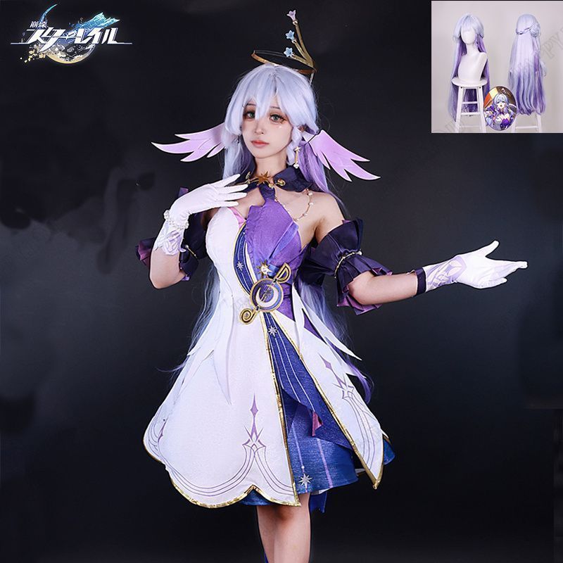 崩壊 スターレイル ロビン コスプレ衣装 ウイッグ付き 崩壊 崩壊 スターレイル ロビン コスプレ衣装 ウイッグ付き 崩壊