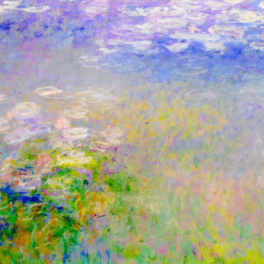 真作】【WISH】クロード・モネ Claude Monet「睡蓮(夕)」シルク