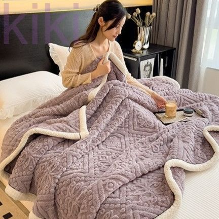 毛布 北欧 キングサイズ クイーンサイズ  200cm×230cm 昼寝 温活 温かい ポリエステル 洗濯可能 洗濯機可能 ナチュラル
