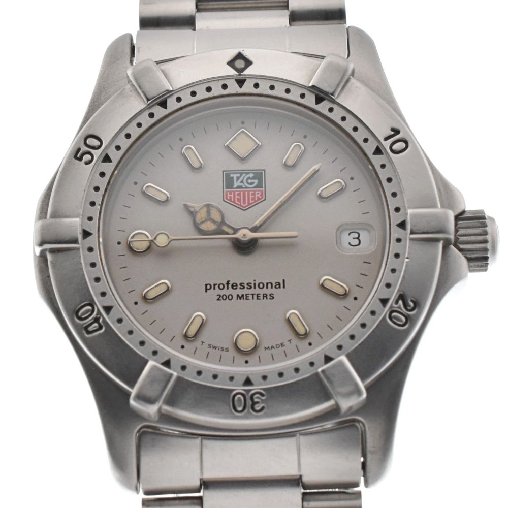 タグホイヤー TAG HEUER WE1211-R プロフェッショナル 200M デイト クォーツ ボーイズ良品 F#130907