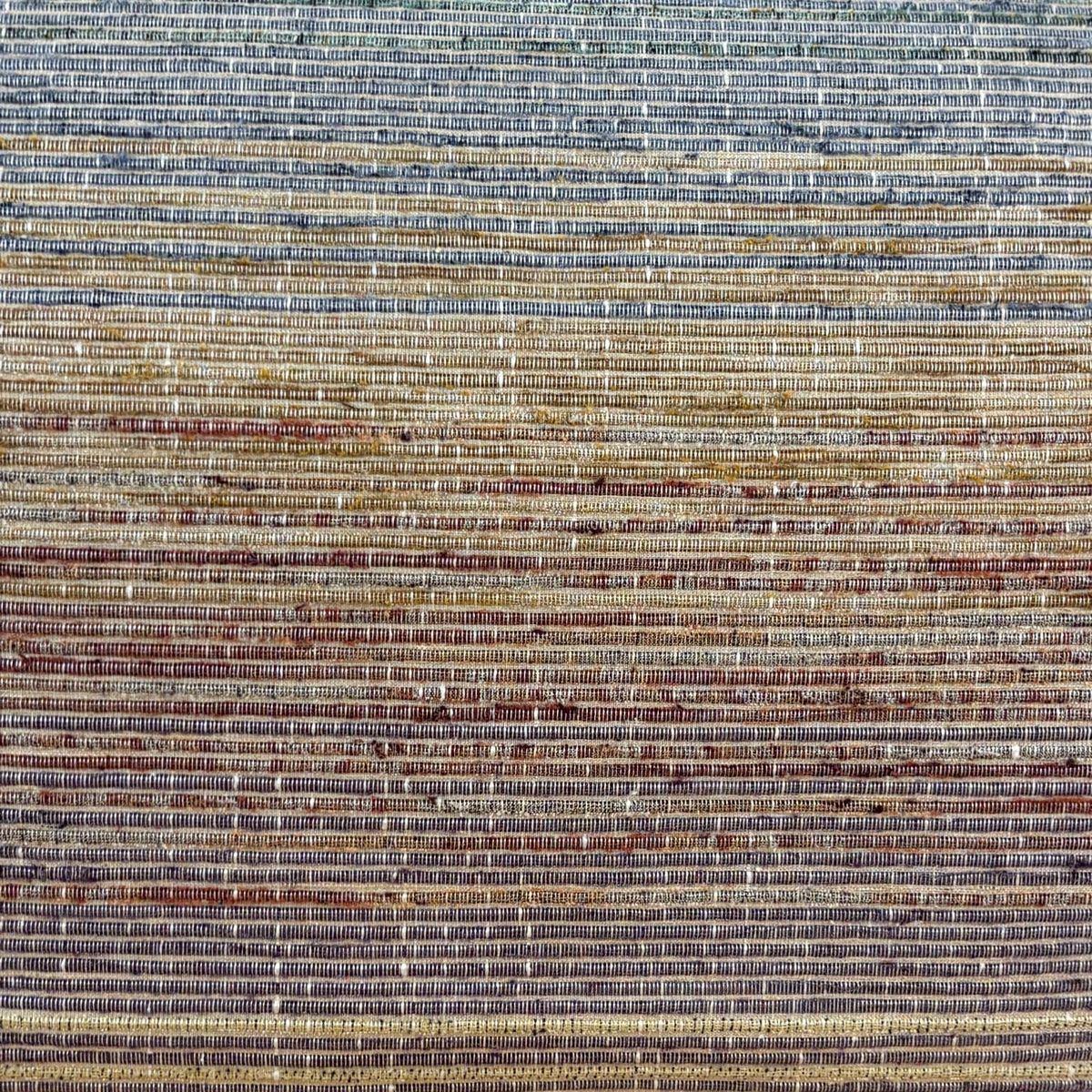 名古屋帯 秀品 八寸名古屋帯 縞 灰紫 正絹