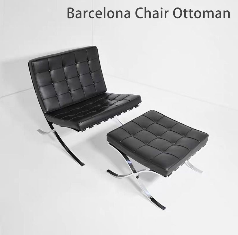 福岡引き取り限定　バルセロナチェア　チェア＋オットマンセット バルセロナチェア オットマンセット ソファ 福岡引き取り限定