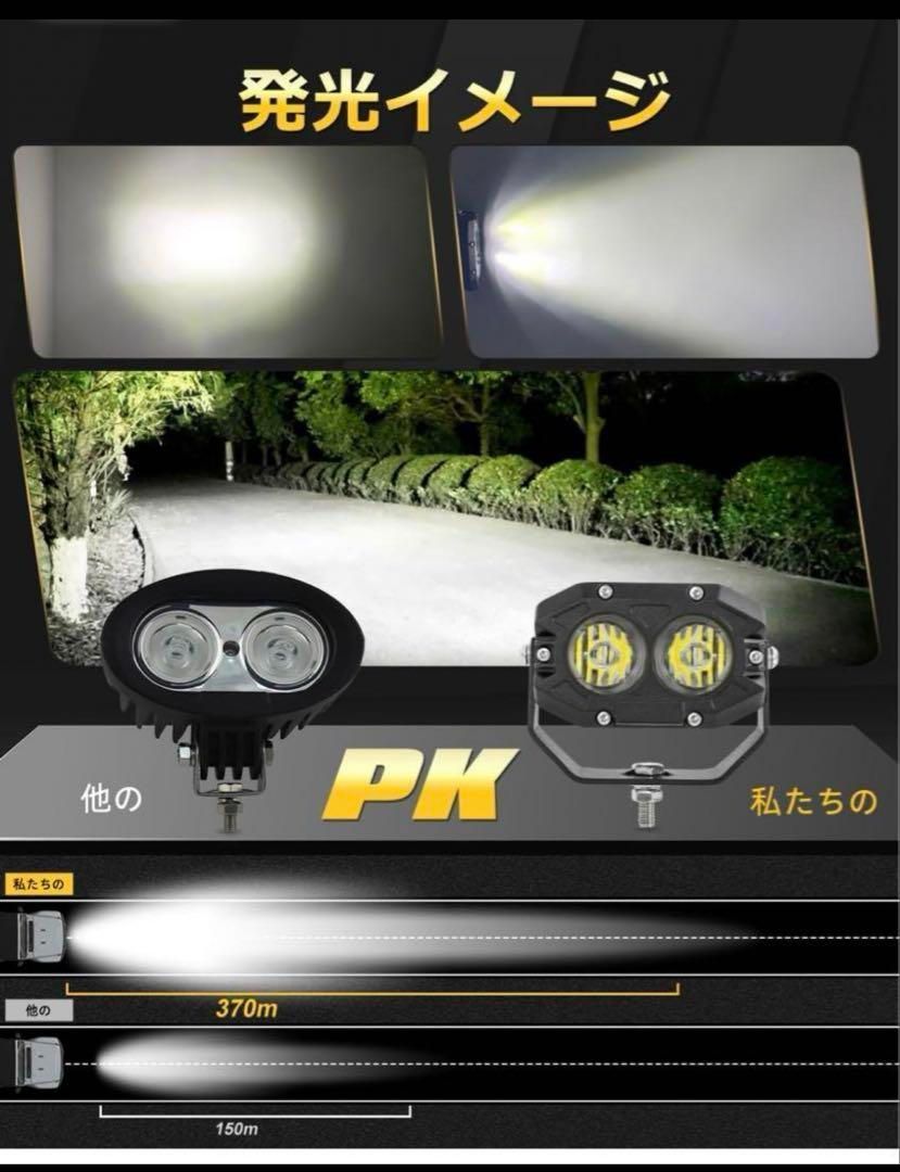 LED作業灯12V 60W 6500K 16000LM 12V/24Vジムニー他 パーツ