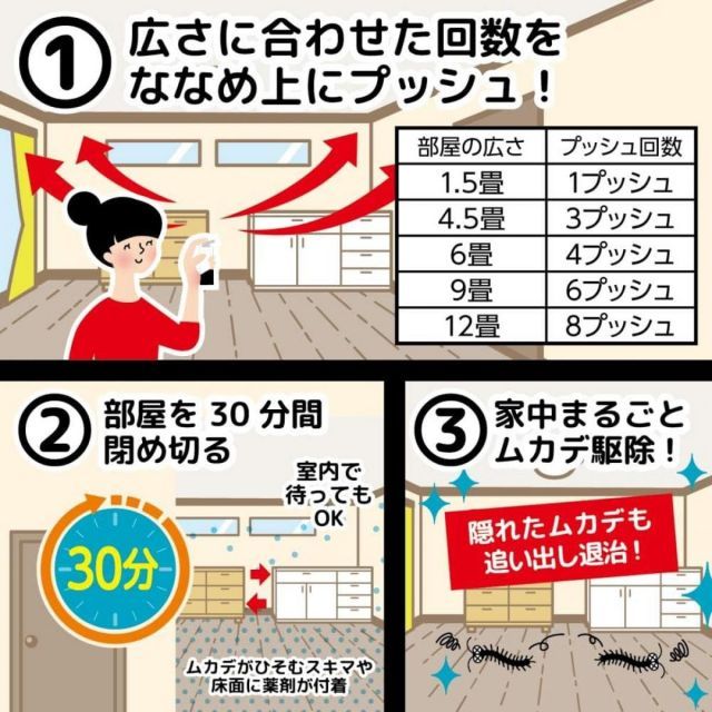 金鳥 ムカデムエンダー 60プッシュ×10個セット ムカデ用スプレー ムカデ駆除剤 虫よけ ムカデ ムカデ駆除 ムカデ退治 ムカデ対策 殺虫剤 SKLAD-KIRPICHA_RU