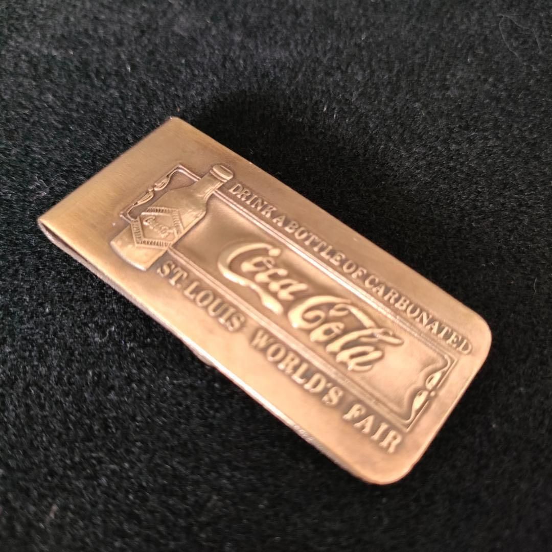 真鍮製 マネークリップ 希少品ゴールド ヴィンテージ★コカ・コーラ×ティファニー 真鍮製 ヴィンテージ☆コカ・コーラ×ティファニー マネークリップ 希少