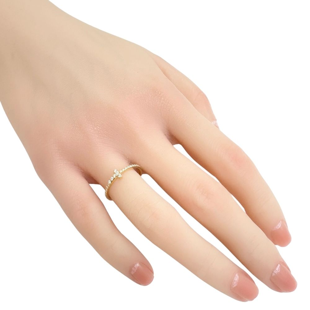 TIFFANY ティファニー T ワイヤーリング18K イエローゴールド 11号