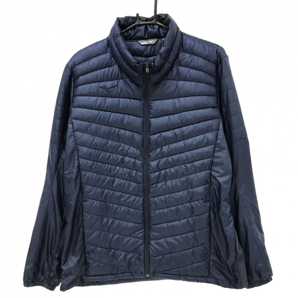 ミズノゴルフ ジャケット 中綿 ネイビー ジップ ブルゾン キルティング