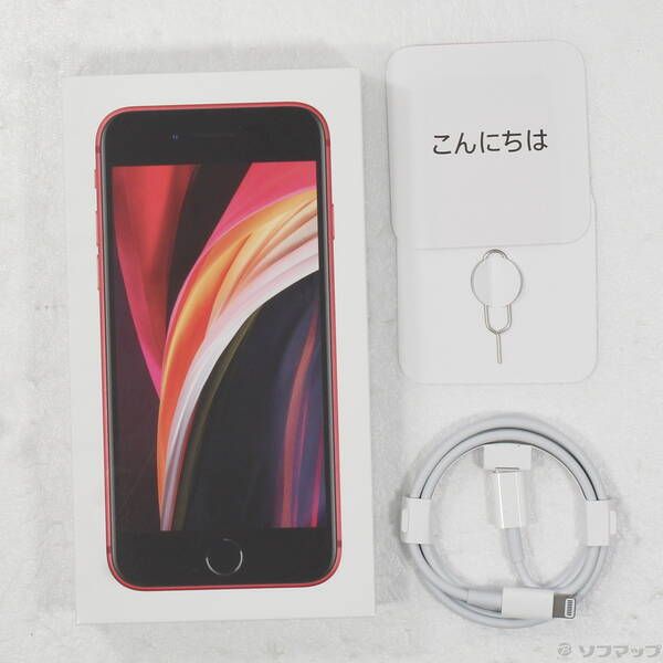 中古品〕 iPhone SE 第2世代 64GB プロダクトレッド MHGR3J／A SIM