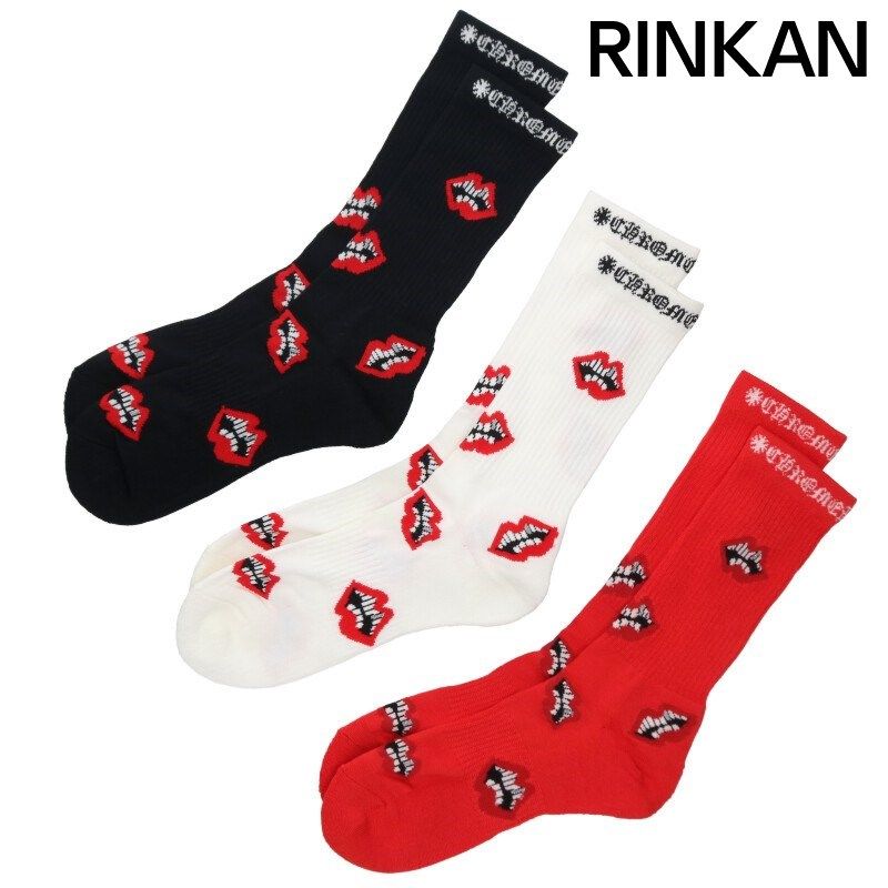 クロムハーツ PRO 99 EYES Socks 99アイズチョンパー刺繍靴下 クロムハーツ PRO 99 EYES Socks 99アイズチョンパー刺繍靴下 メンズ L