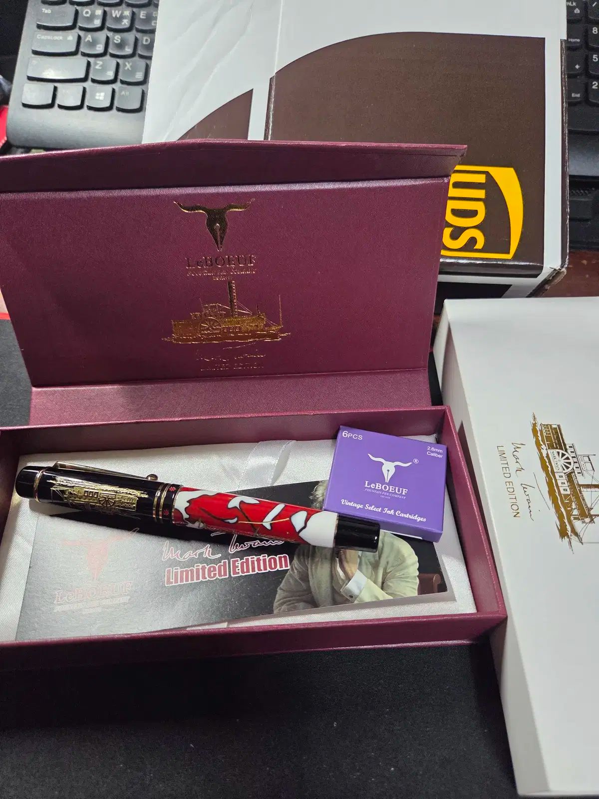 アメリカ LEBOEUF PENS マーク トウェイン モデル F닙