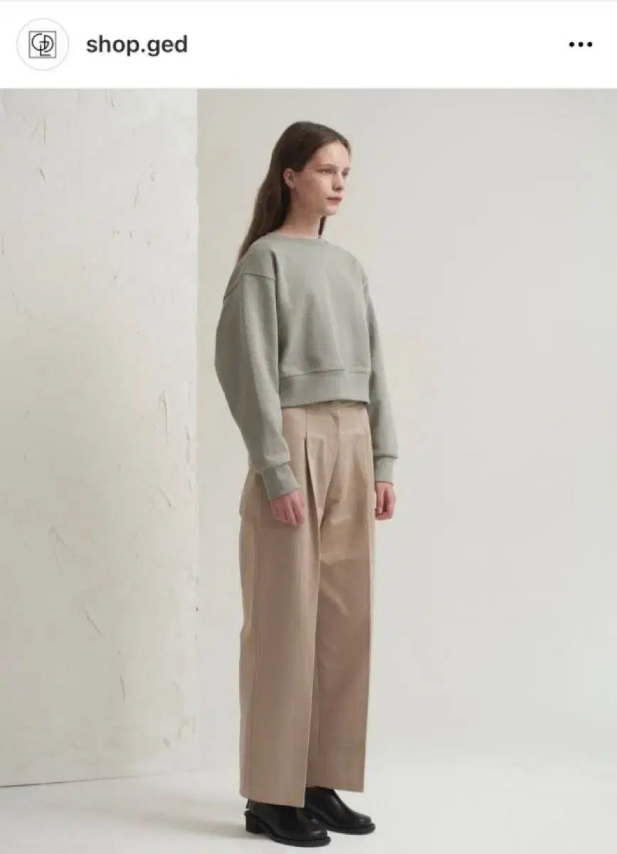 【毎日更新】 ゲド ピンタック ワイド チノ コットン パンツ