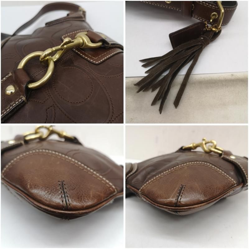 COACH コーチ ショルダーバッグ レザ― フリンジ ショルダー