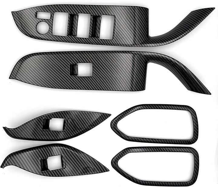 Flatland 互換品新型 ノア ヴォクシー 90系 アクセサリー 内装 インナードアハンドルカバー(カーボン)