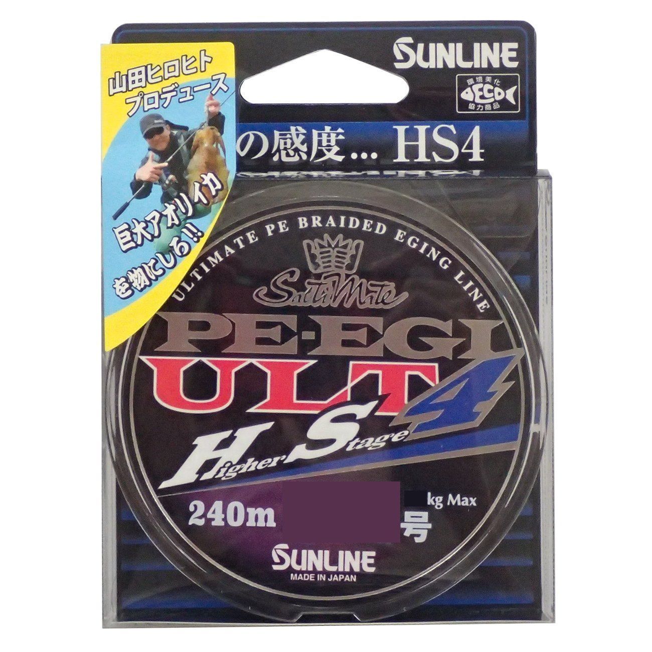 Style 0.6号_PatternName 4.5kg 4本_Size 240m サンライン SUNLINE PEライン ソルティメイト PEエギ ULT HS4 240m 0.6号 4.5kg 4本 ホワイト ピンク ライトグリーン