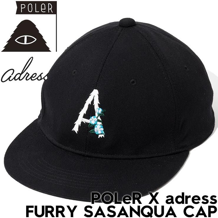 POLeR × adress ポーラー アドレスコラボ FURRY SASANQUA CAP 帽子 ストラップキャップ ゴルフキャップ 253MCV0154 日本代理店正規品