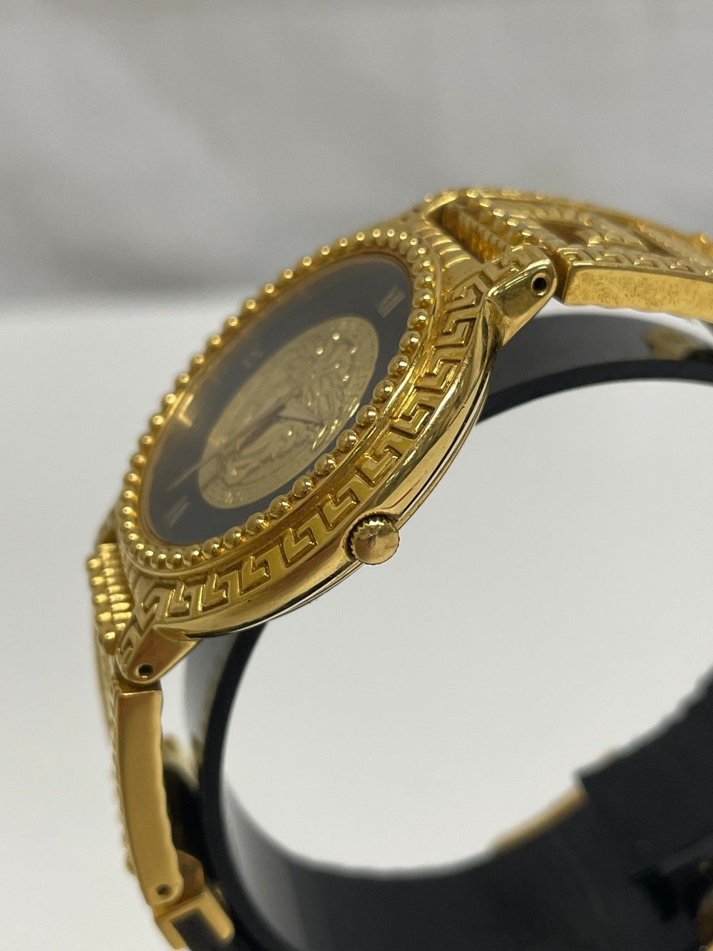 ◇GIANNI VERSACE ヴェルサーチ ヴィンテージ コインウォッチ ゴールド